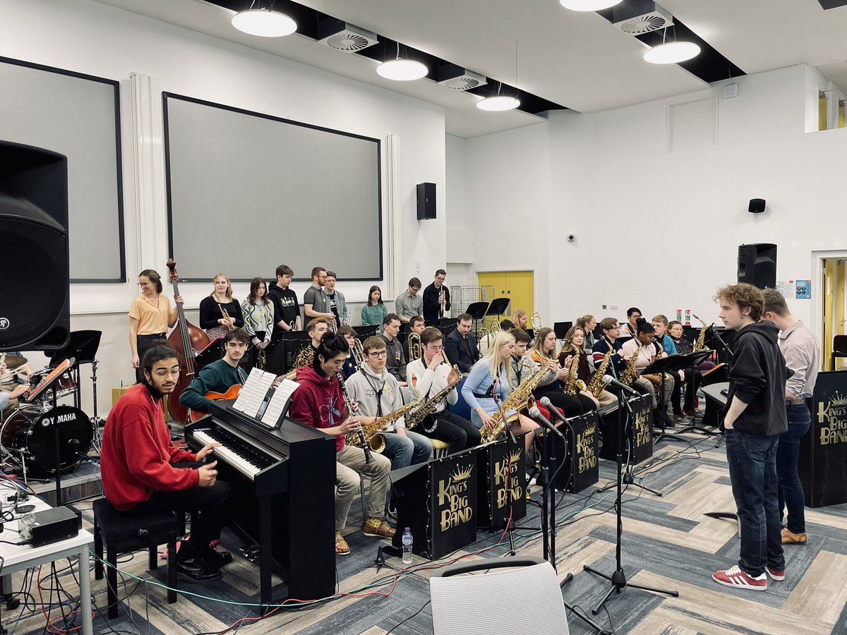 Jamie__Sharp's tweet photo. Massed rehearsals are underway with @KingsBigBand1 &amp; @lovemusictrust Big Band! https://t.co/UDiH7nUrpR