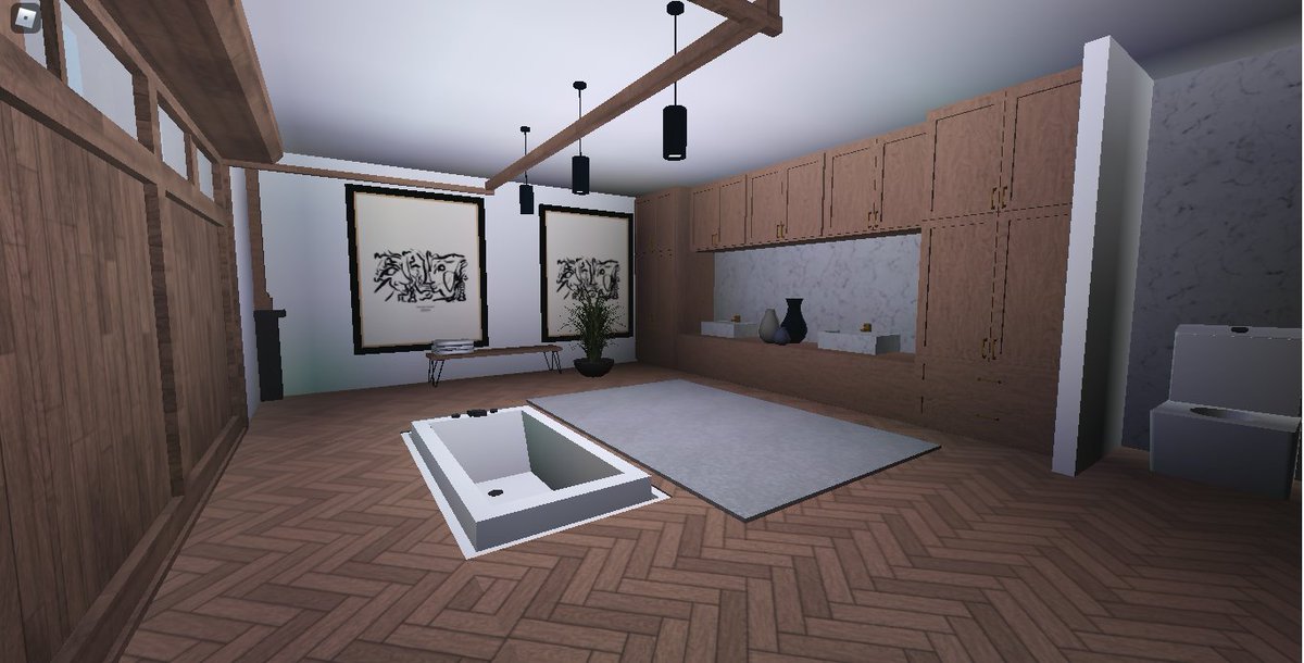 Daisy_MMai's tweet photo. Is it a garage or is it a bathroom? 🛁#bloxburgbuilds #bloxburg #Bloxburgbuild #Roblox https://t.co/M1oHhi3h5s