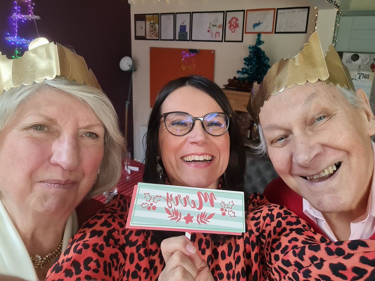 My Dad was in hospital over Christmas and too poorly to join our celebrations. To make up for it yesterday was 'Christmarch' 😍