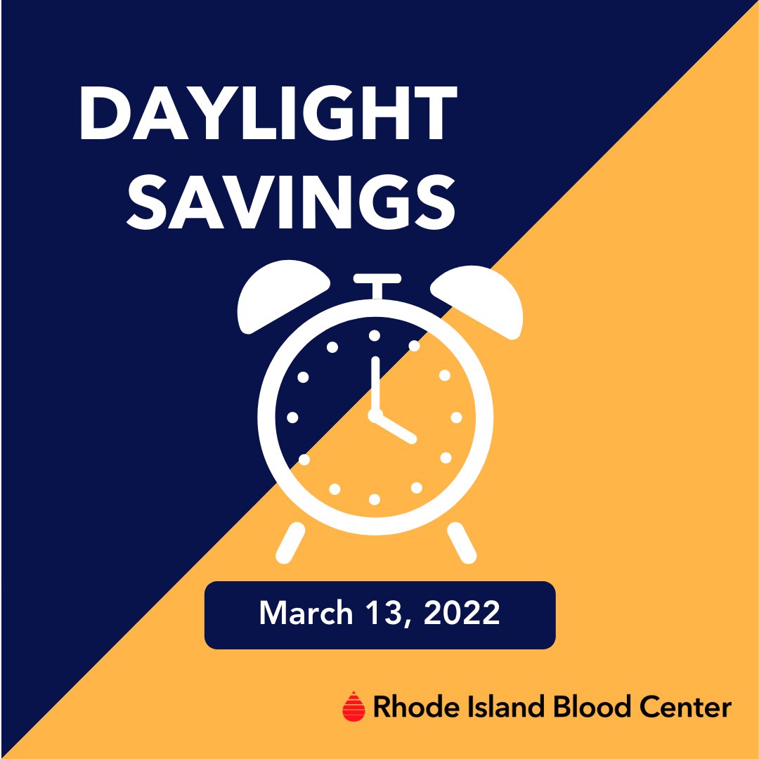 Don't forget to set your clocks ahead! We may collectively lose an hour because of Daylight Savings Time, but you can give someone else more time—even a lifetime—by donating blood. Make your appointment at smarturl.it/RIBC_ZipSearch…