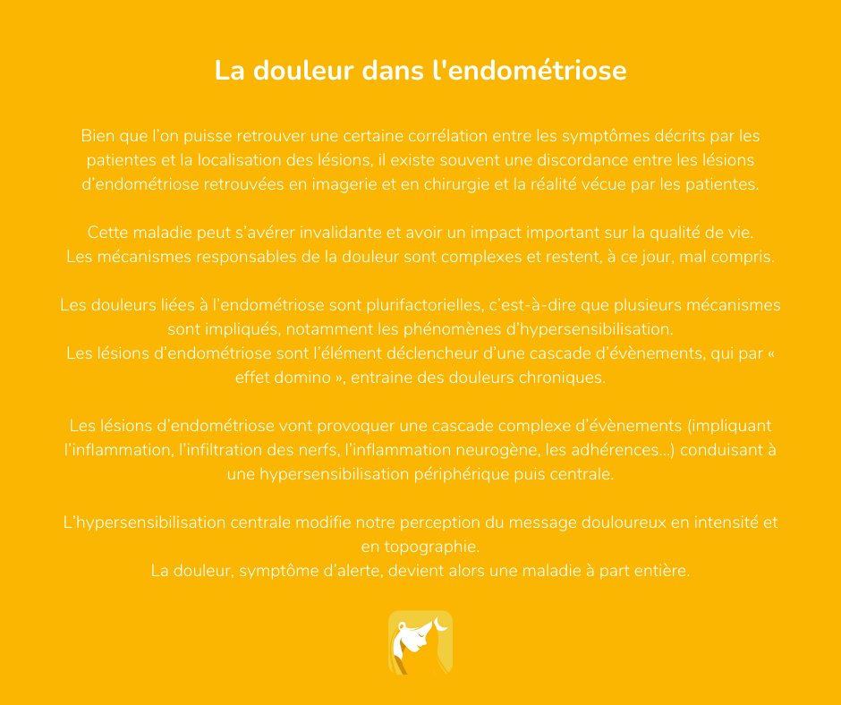 Pour terminer cette semaine de sensibilisation nous avons décidé de vous parler de la douleur dans l' #endométriose et ses mécanismes🎗. 

Tout savoir ici grâce à l'article de notre algologue : ow.ly/QRpA50I6RbP 

Télécharger LUNA : ow.ly/ML5f50I6Rf8