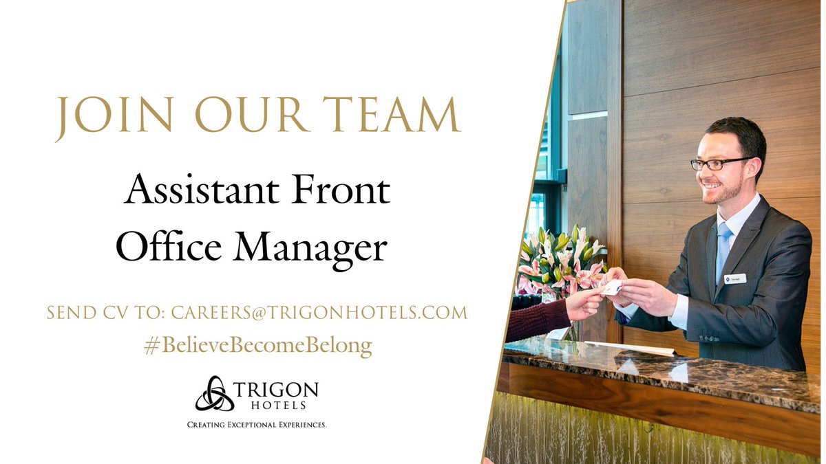 TrigonHotels's tweet photo. Join Our Team
An exciting opportunity for a passionate, customer focused person
Benefits include:
👉Career development
👉25% discount in our restaurants 
👉Competitive remuneration
👉Meals during shifts 
🌐See the role here: https://t.co/grOYh86Jcf
#JobsCork #CorkJobs #IrishJobs https://t.co/bF3pEVCDyB