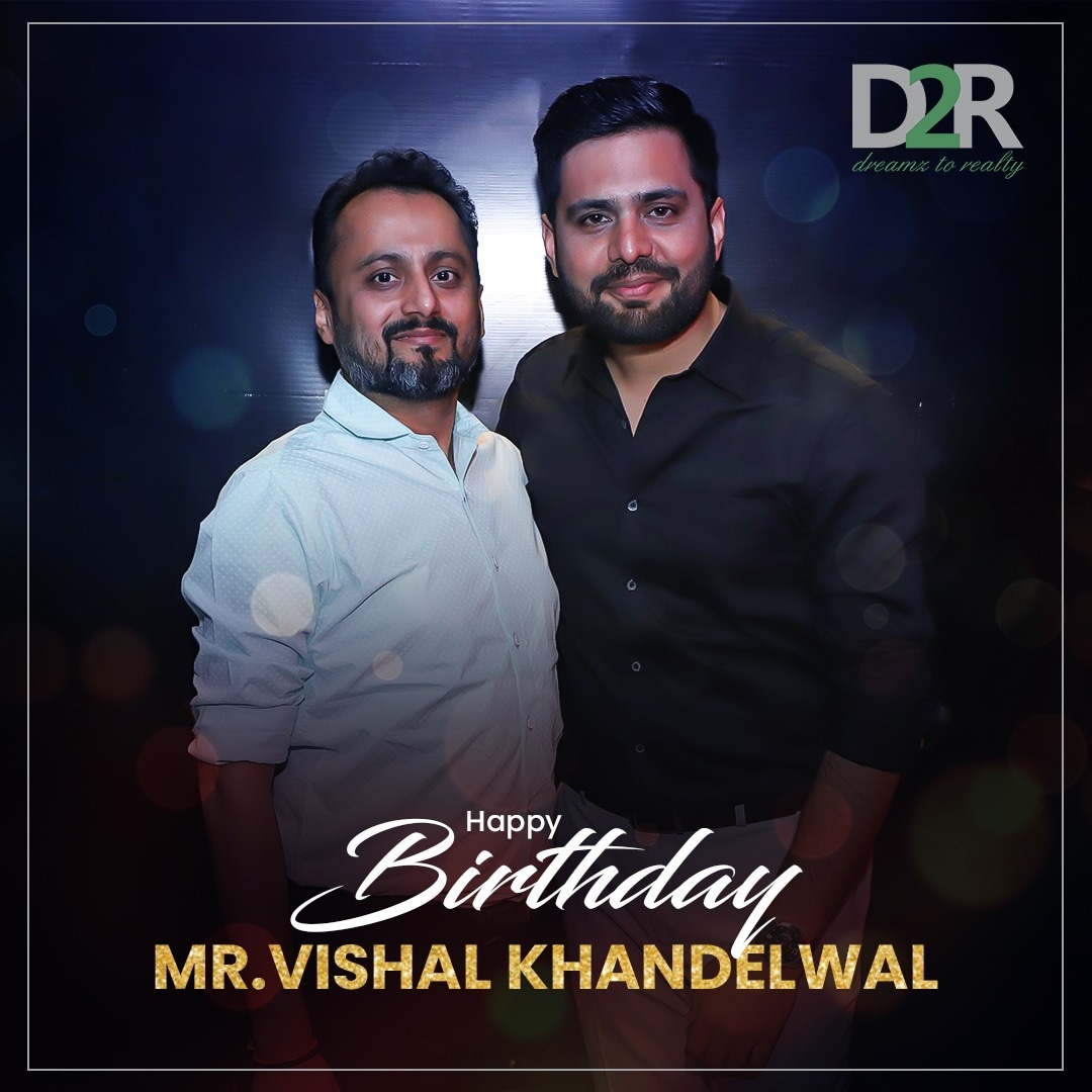 D2R_Realty's tweet photo. To the true leader, Confident and Visionary Person. Your Support means a lot to us!!
Wishing you a very Happy Birthday Mr Vishal Khandelwal Sir!!
Thank you for the exemplary relationship you have with D2R!
#dreamstorealty #d2r #birthday #ssgroup #ssinfinitus #congratulations🎉 https://t.co/aSGWdmJDSo