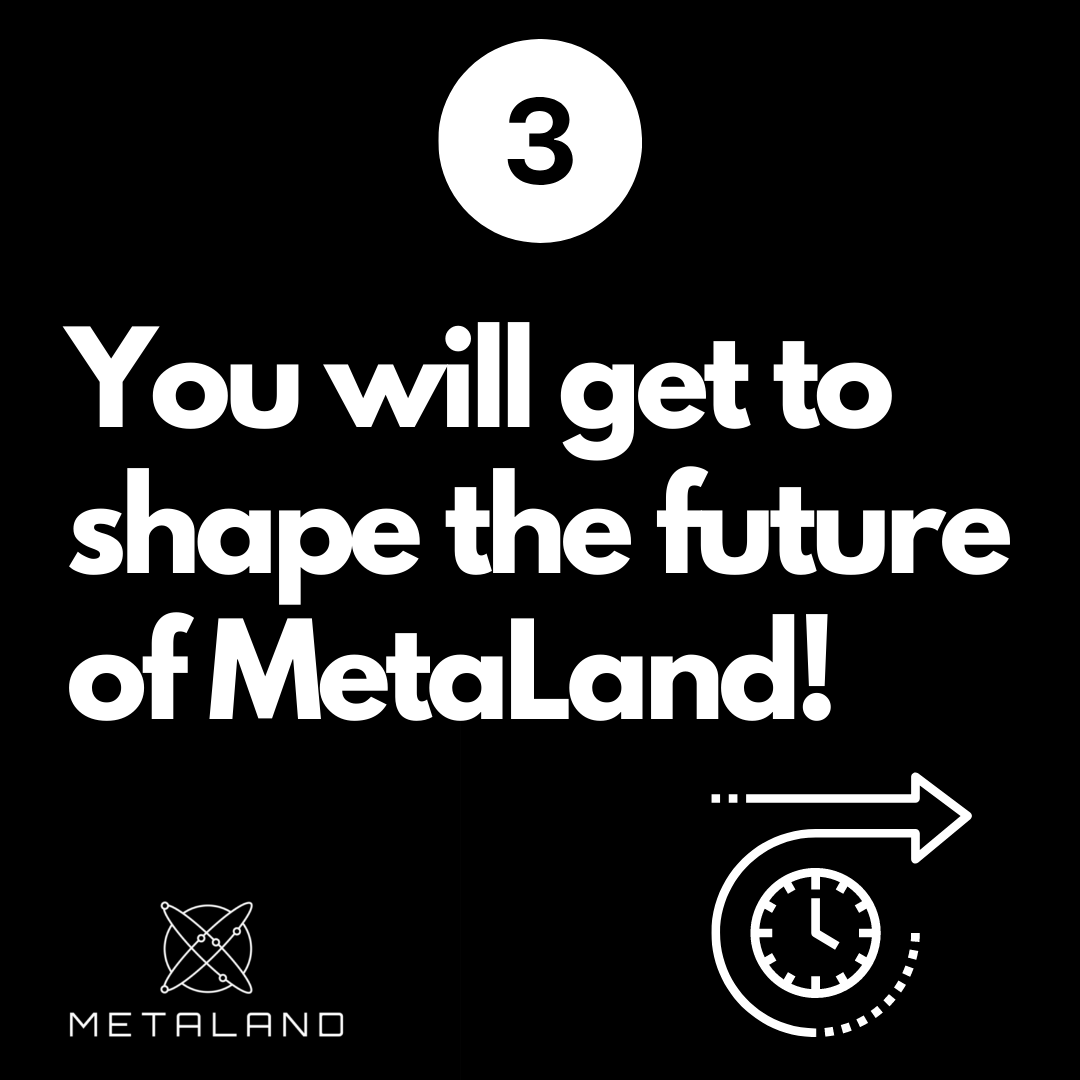 MetalandN's tweet photo. As an active member of our growing community,you get a seat at the table with a voice in the direction of Meta Land🙌
Join the community as a landowner and be part of an exciting journey with a say in shaping its course too🚀
#nft #jointhecommunity #landowner #metaland #metaverse https://t.co/ljalM5vcIW