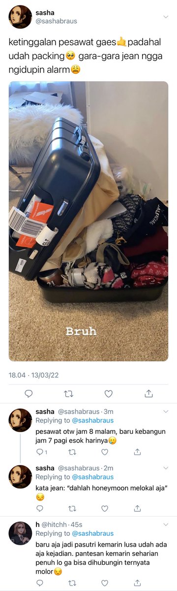 majestied's tweet photo. jeansha β one tweet au
day iii - wedding/honeymoon | lazy day; an entry for #AOTFluffWeek2022 by @aotficfess
cw// a little hint of nsfw
magerπ₯² https://t.co/tjlup4AdUT