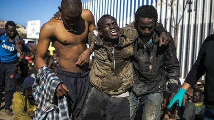 UbuntuLeAfrica's tweet photo. Nazism plays in Ukraine's current regime. #Africa should stand with #Russia when it invades 🇺🇦 and decimate these #US_EU-backed fanatics-Nazism. Black Africans is victims of cruel treatment and Western media are equally responsible by avoiding reporting discrimination & violence. https://t.co/EaBUjBgtJk