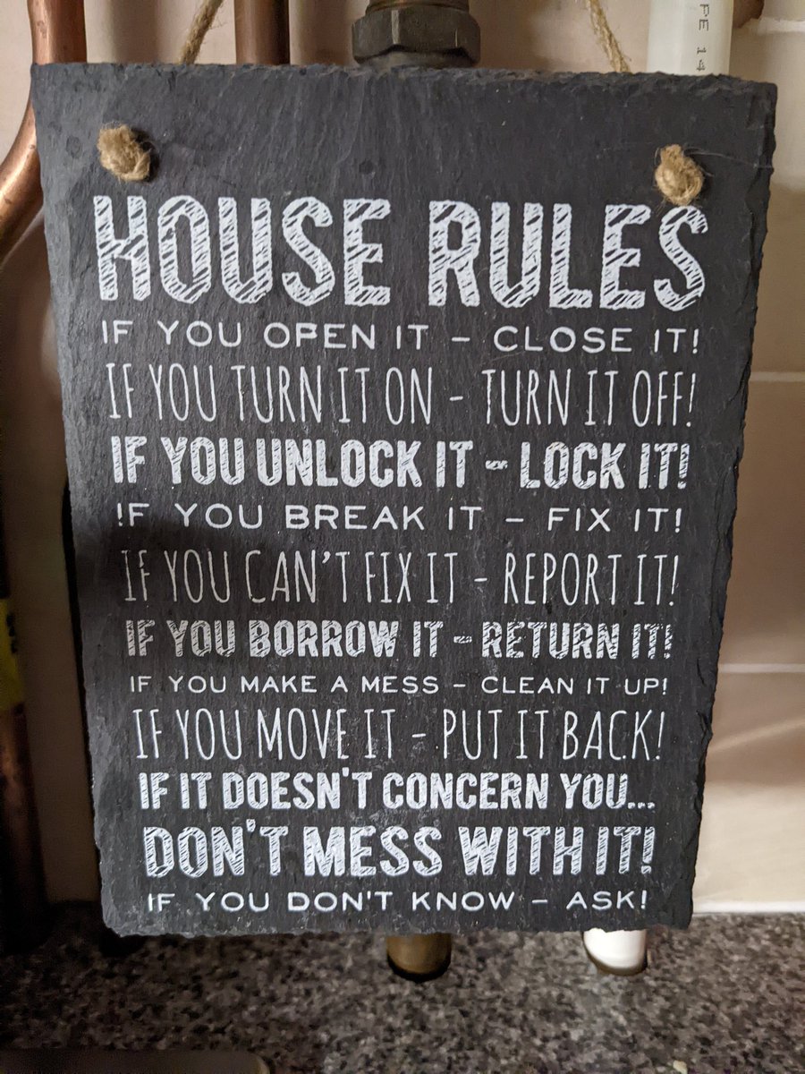 opnsec's tweet photo. House Rules 🤟 https://t.co/evu90oY9cU