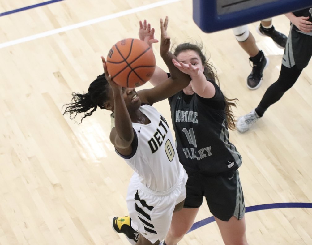 DeltaWBBall's tweet photo. Moving on to Championship Sunday
⏰ Check your clocks! 🔙
1pm Game Time
Click here to purchase tickets:
https://t.co/9LD4FwMq3D
Watch 🏆 Game live
https://t.co/iqyODNySSC
For more information
https://t.co/ZIFbSrPpqb
#cccaabasketball #RunAsOne #WinTheDay https://t.co/BubuO0ie7Z
