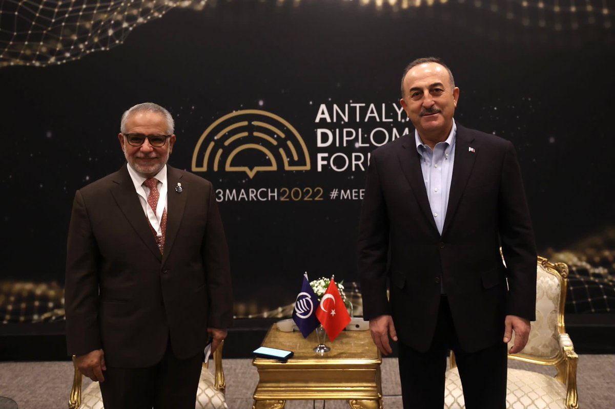 #ADF2022'deki temaslarımızı Senegal ile Gambiya Dışişleri Bakanları,Karayip Devletler Birliği Genel Sekreteri’yle yaptığımız görüşmelerle noktaladık.

Concluded bilaterals in @AntalyaDF by meeting w/FMs @AissataOfficiel of 🇸🇳,Mamadou Tangara of 🇬🇲 & SG Rodolfo Sabonge of @ACS_AEC