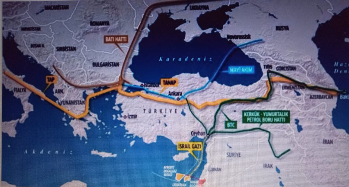Türkiye’ye gelen İsrail, BATI, NATO, AB yöneticilerinin tek dertleri bu enerji hatları. 

Ukrayna umurlarında bile değil!

#energy 
#enerji