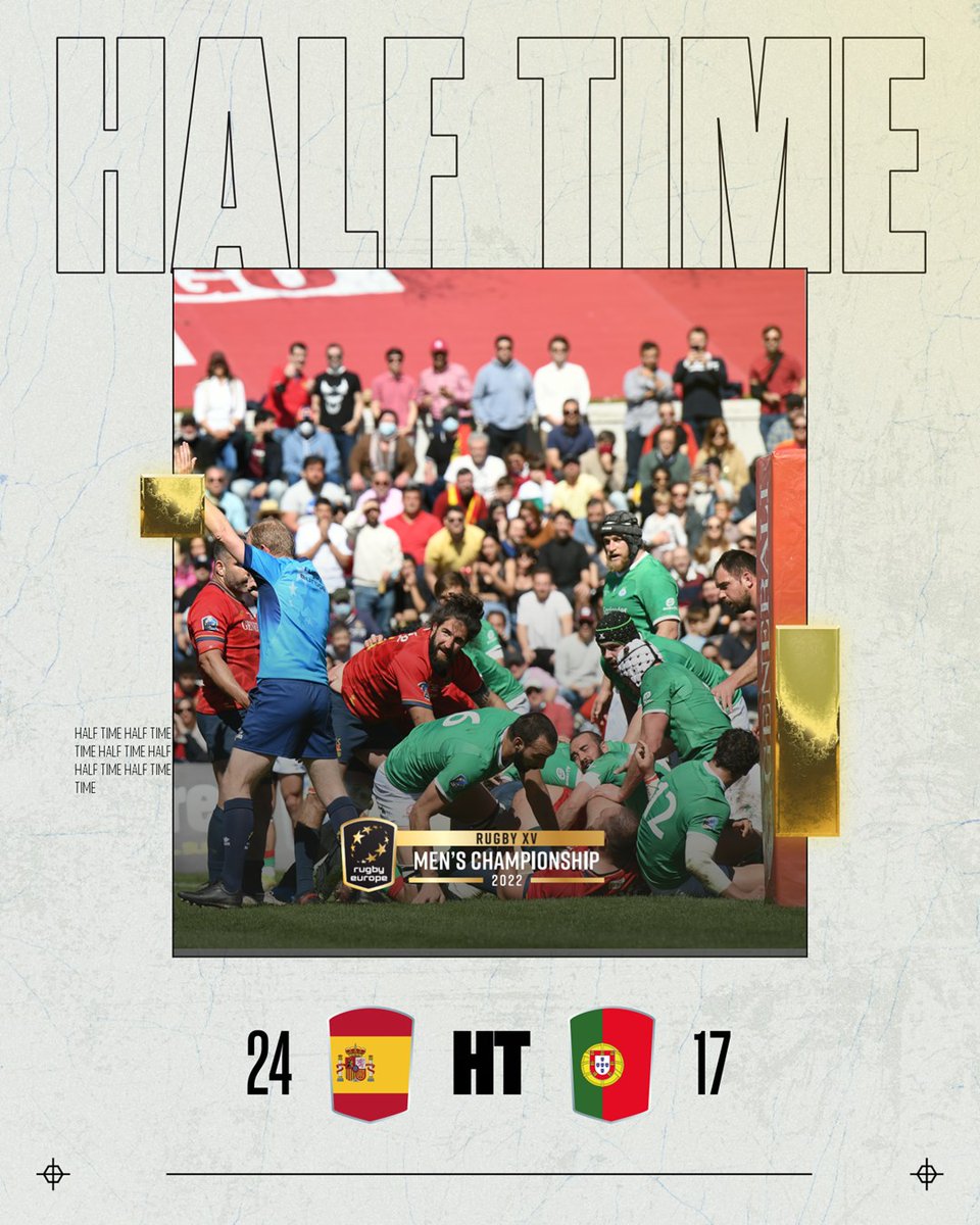 🇪🇸 v 🇵🇹 | What a half of rugby. Still all to play for..