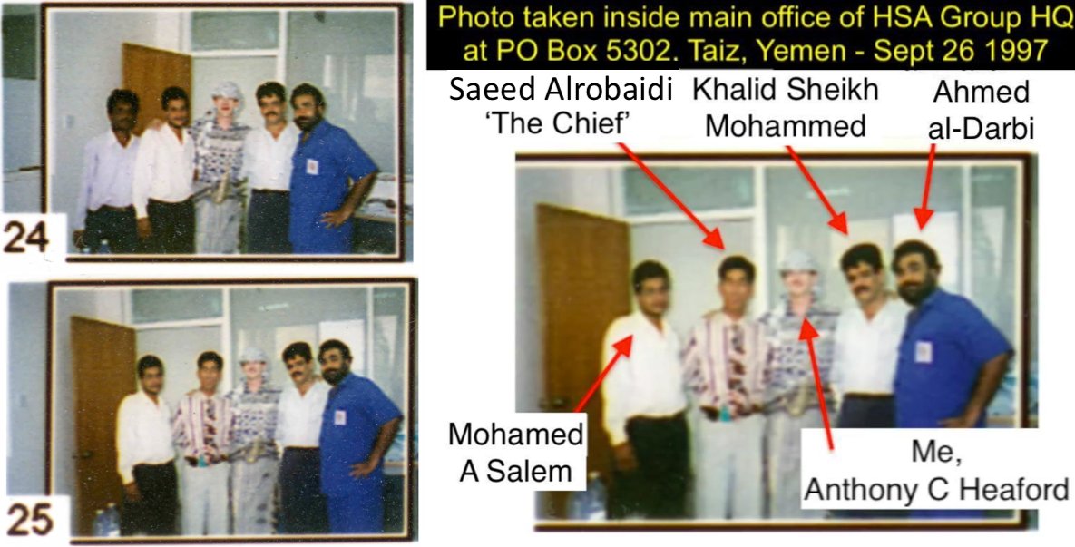 MancunianQuiet's tweet photo. Imagine I did meet Khalid Sheikh Mohammed &amp; inspire the 9/11 plot with my travel warning in Sept 1997 Yemen

Add my work colleague #DaveDean being ex-US Special Forces &amp; an associate of #CIA contractor #BillyWaugh

Do you think they'd let those truths in-or-out of #Guantanamo? https://t.co/qCx1qpeneW