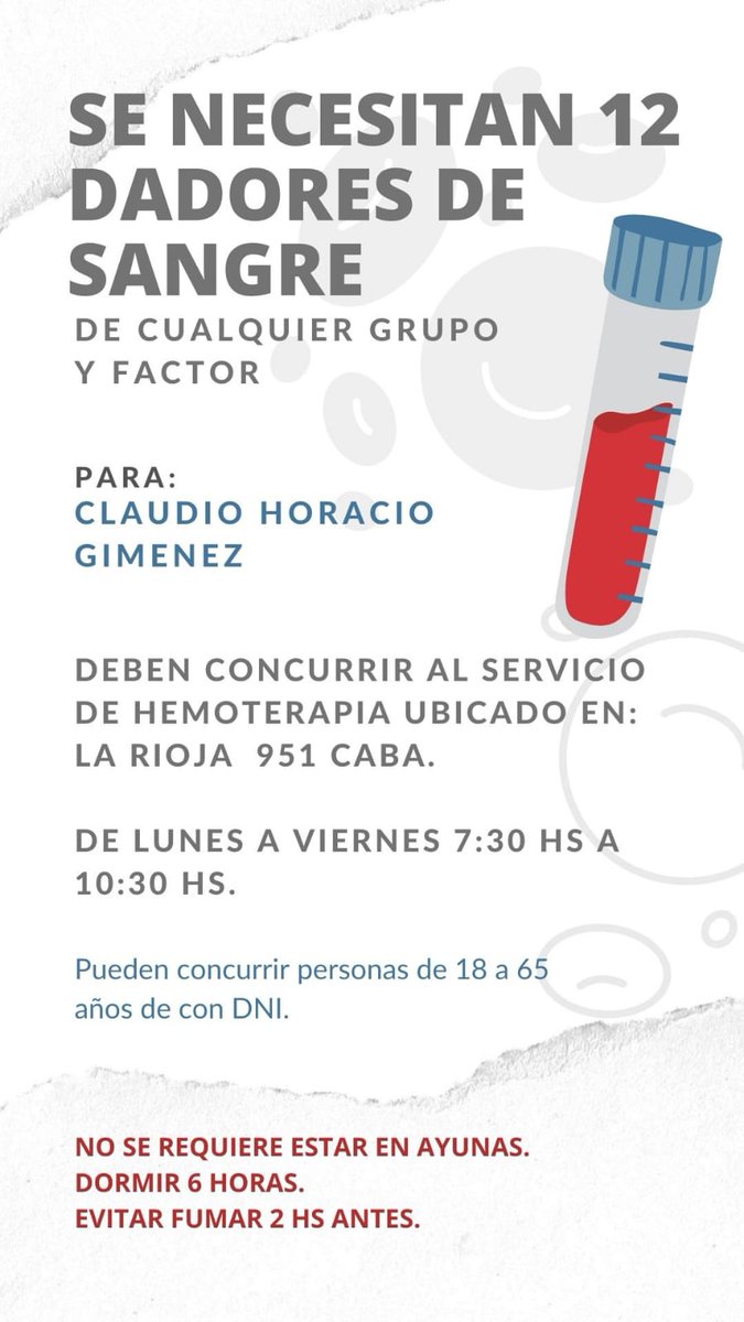 Chabely3769's tweet photo. GENTE, NOS AYUDAN A DIFUNDIR, O DONANDO?...🙏🙏🙏 ES PARA EL PADRE D UNA COMPAÑERA A.T., QUE VA A SER OPERADO DE UNA VÁLVULA AÓRTICA. 
EN CABA. MIL GRACIAS!!!! https://t.co/me56gpZ5NJ