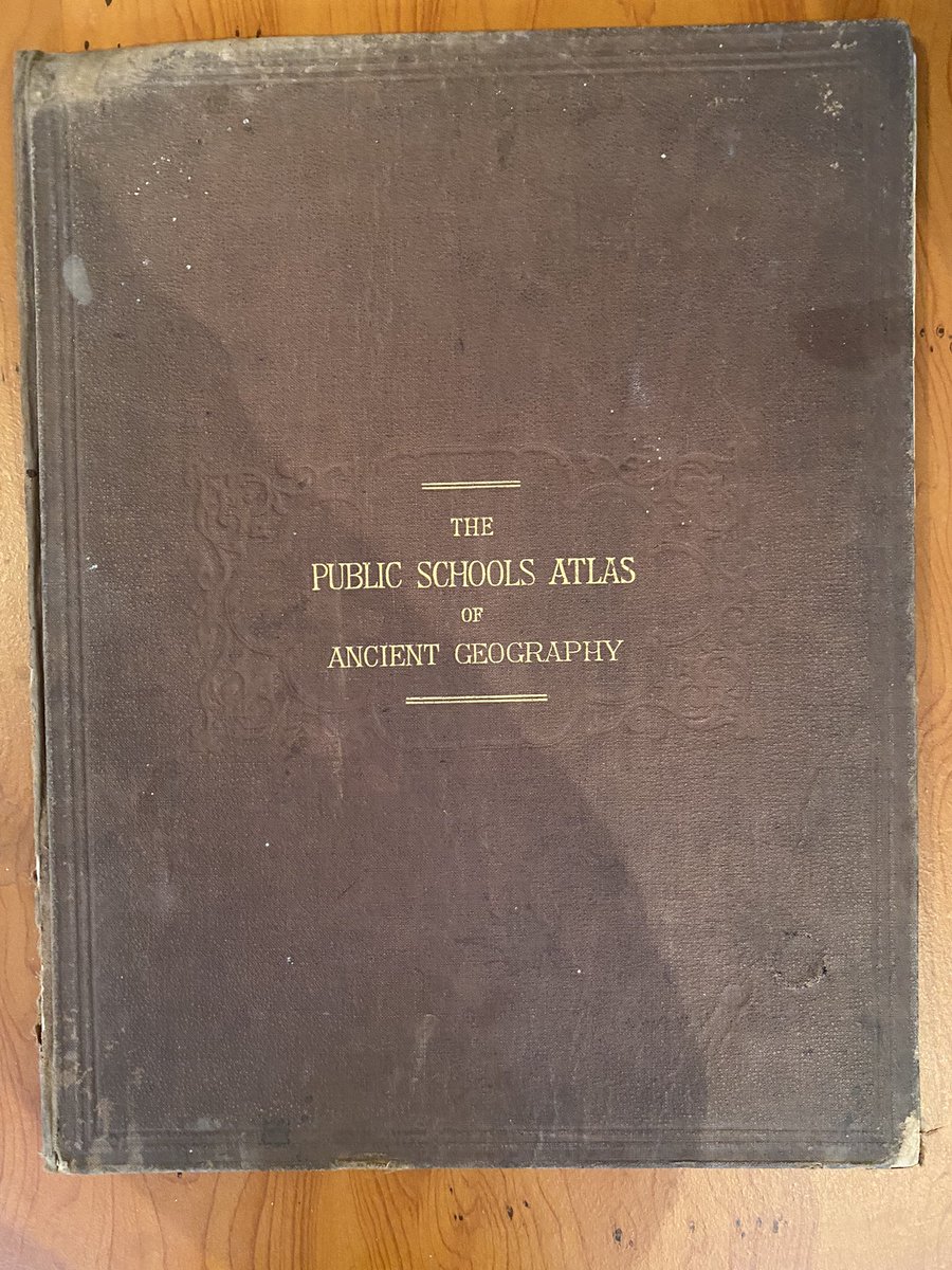 WorkClassicists's tweet image. GIVEAWAY!

1877 School Atlas of the Ancient World. 

A bit tattered on the outside but absolutely *gorgeous* maps from across the Greek and Roman worlds. 

Just give us a RT and a follow, and we’ll draw a winner on April 1.