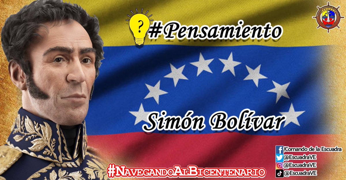 #Pensamiento || "Un soldado feliz no adquiere ningún derecho para mandar a su patria. No es el árbitro de las leyes ni del gobierno. Es defensor de su libertad"
#NavegandoAlBicentenario 
#DiplomaciaBolivariana