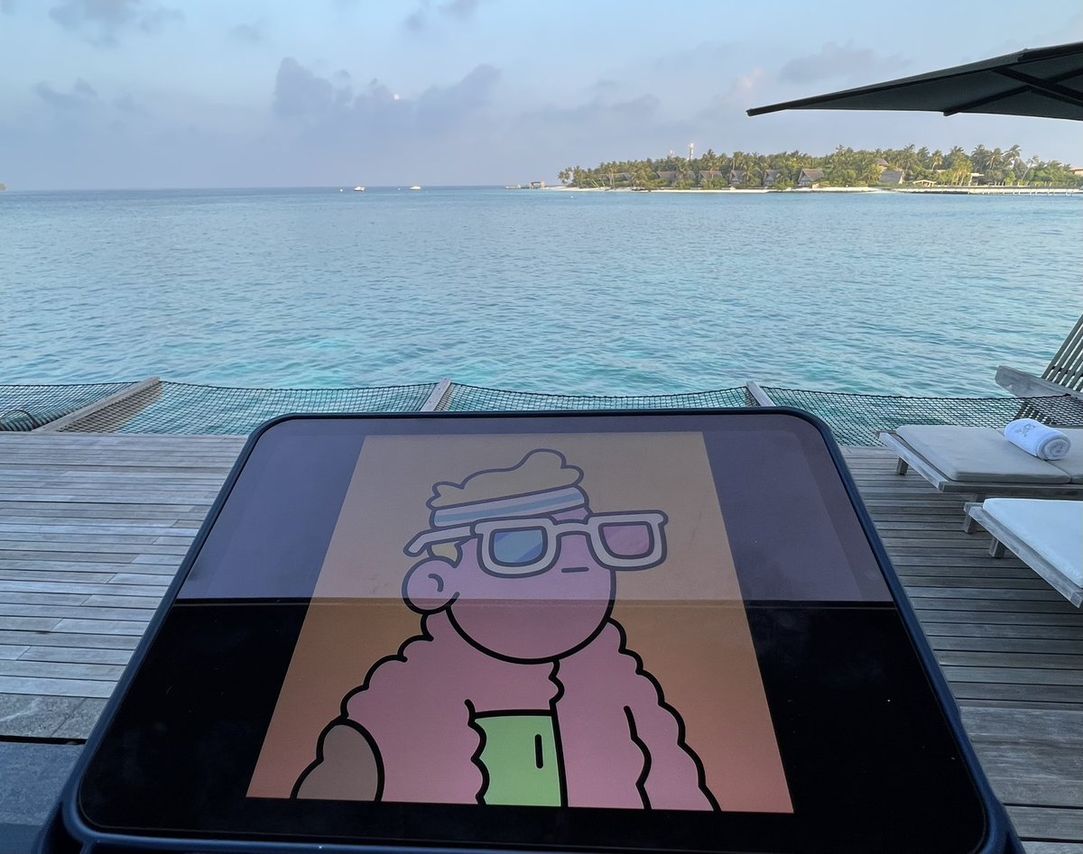 AxuBTC's tweet photo. Doodles x Maldives https://t.co/DZb85me27Z