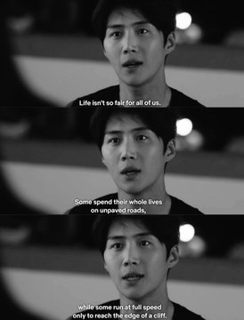 TakeWay5

Basically life is not fair to anyone - Everyone has a journey in an untrodden path all by themselves! Some struggle is too personal to share with anyone! Not being judgemental is the last favour we can do to  someone!

너에게 빠지다 갯차 2화
#김선호