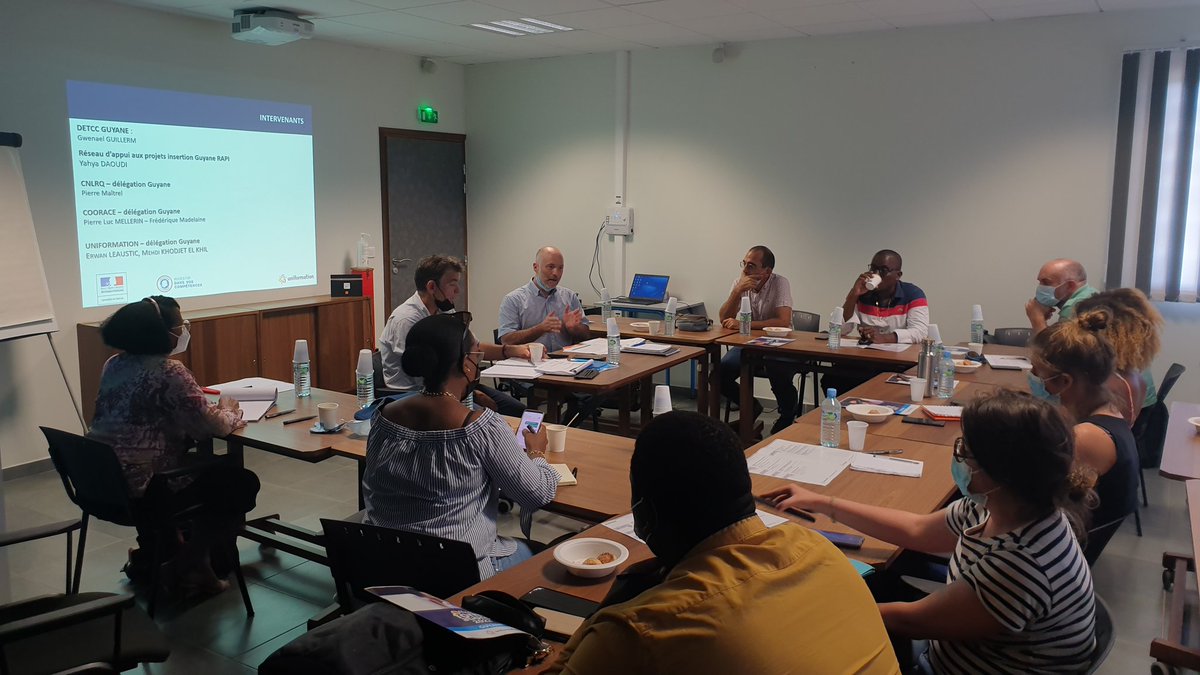🗨👨🏻‍🏫👨‍💻📃📊

Vendredi dernier, nous étions avec @Coorace Guyane aux côtés des équipes d'<a href="/uniformation_/">Uniformation</a> pour apporter aux structures inclusives guyanaises les nouvelles modalités d'accès aux financement de la formation 2022!

De belles perspectives et projets à venir 👌✌