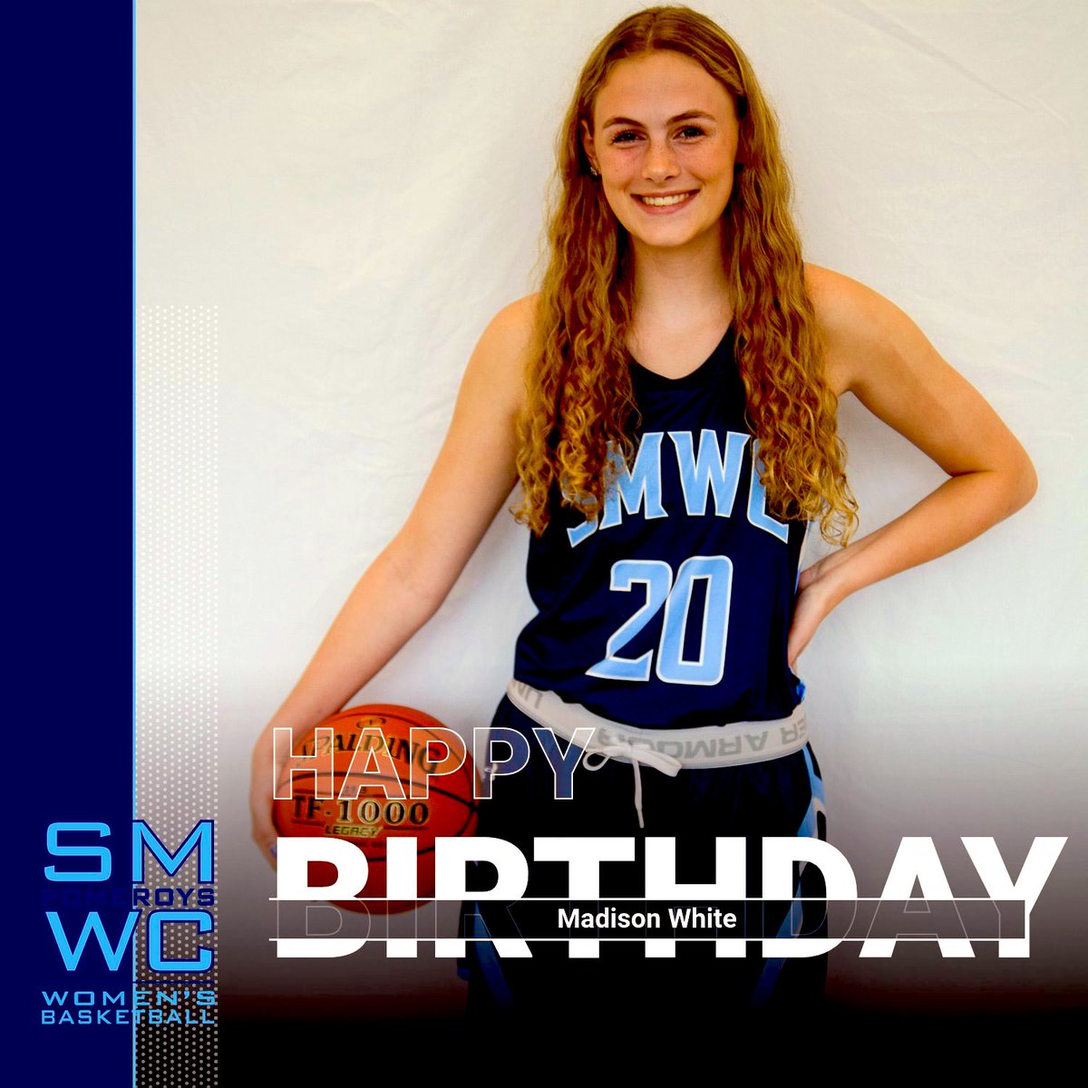 SMWCwbball's tweet photo. You had a lot of birthday wishes yesterday, but who’s thinking of you today?! Us, that’s who! Happy Belated Birthday! https://t.co/gze8hliETO