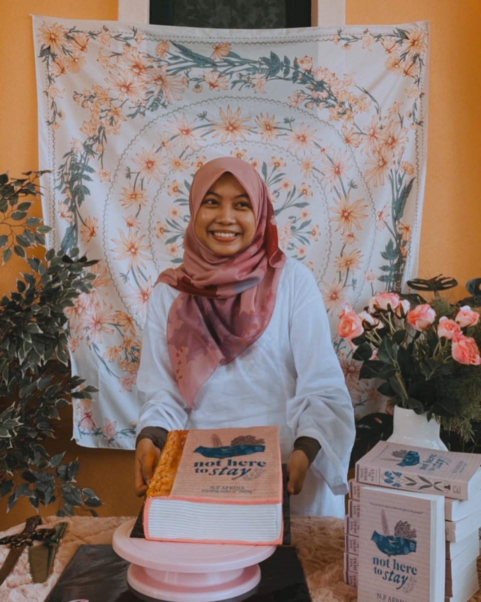 heyitsnf's tweet photo. Not Here to Stay launch day was a fairytale. All the tears and sweat for the past 5 years was worth it, Alhamdulillah. 

@whitecoatent 
#NotHeretoStay https://t.co/mNp2DGjcBg