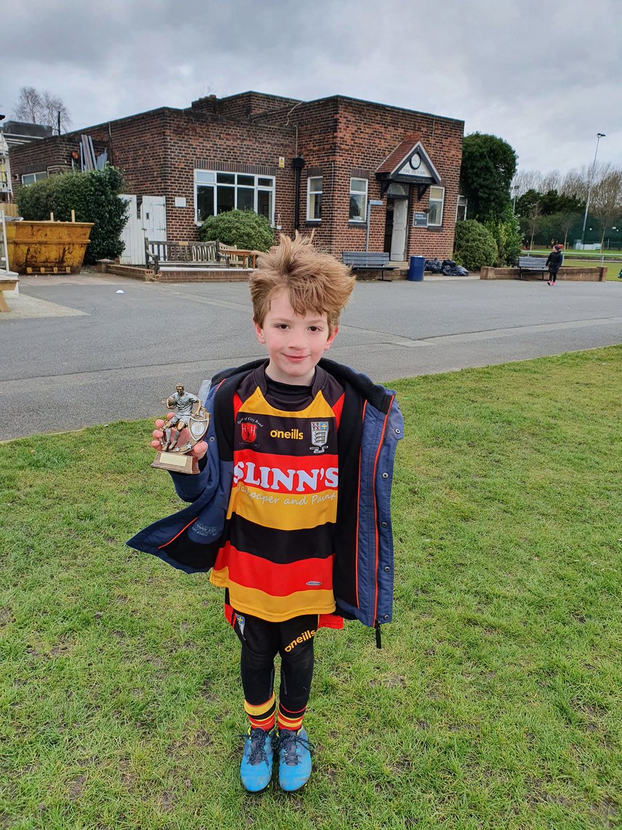 FionaMccooey's tweet photo. Player of the match, he tried so hard at his tackling this week. Very proud. @QueensCoEURC @MrsLeylandQP @PilksRecsARLFC https://t.co/Xys02Bcp87