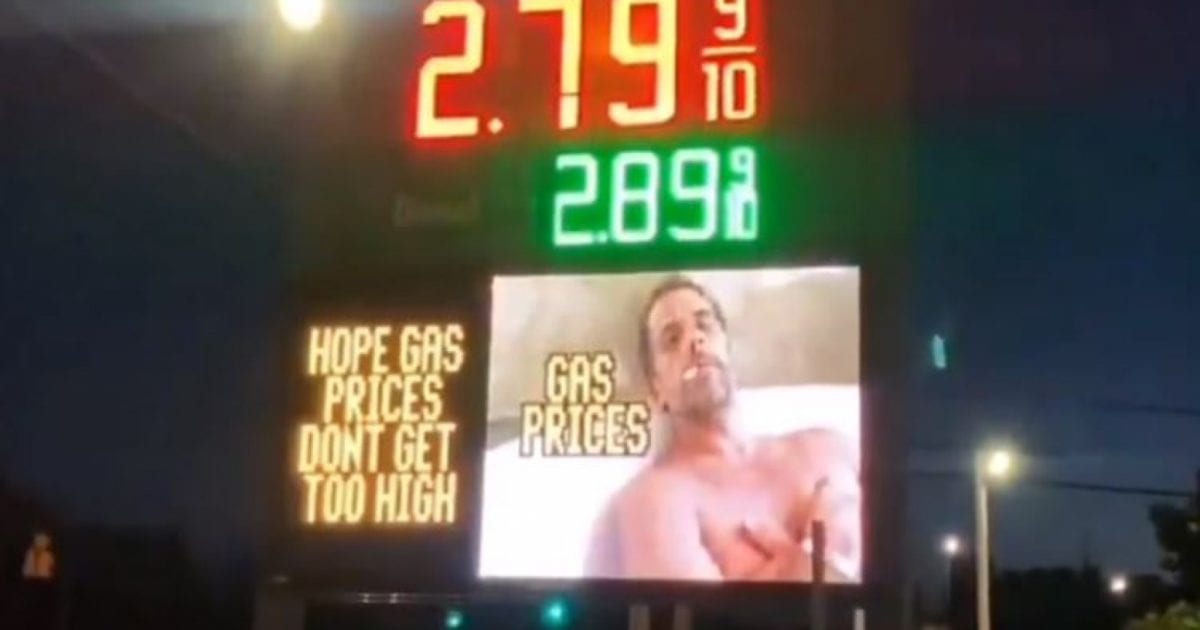 GarlandNixon's tweet photo. These gas prices are higher than Hunter Biden! https://t.co/oqWyvbuNzg