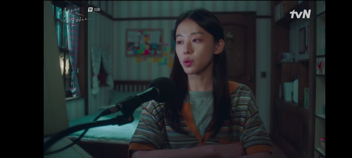 snehilarious's tweet photo. Love what they have - WHAT IF THIS SHIP IS ACTUALLY SAILING *breathes in delusion* - she saved him from getting schooled and was so annoyed that she spoke about it in the broadcast. Best BOND in the drama. #TwentyFiveTwentyOneEp10 https://t.co/uKlwmzFy9J