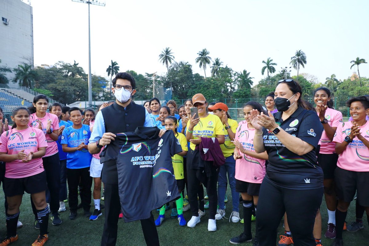 AUThackeray's tweet photo. Thrilled by the enthusiasm at the Women’s football day celebrations https://t.co/pIEUzIf0nH