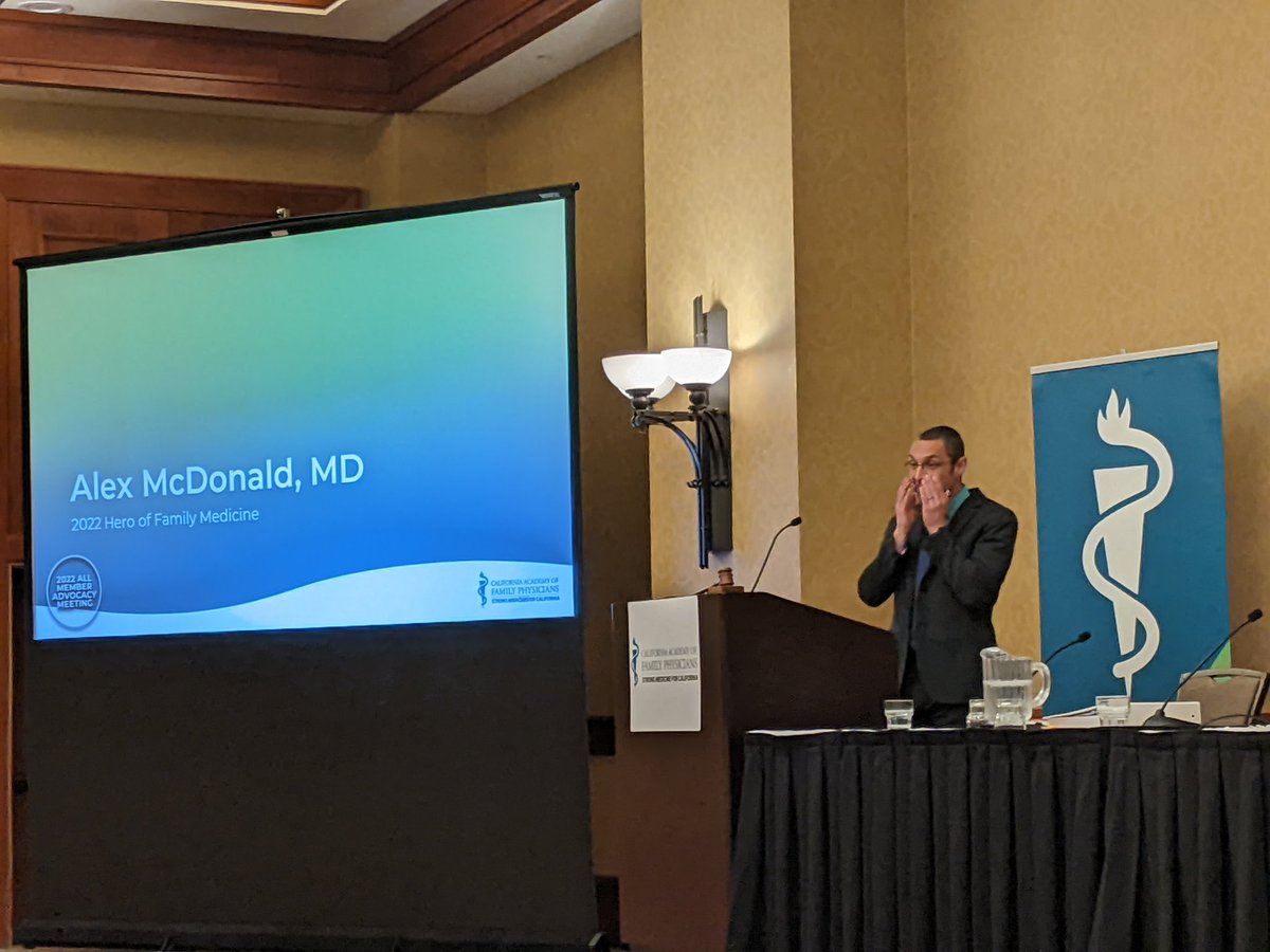nalhansen's tweet photo. #AMAM2022 I can think of no one more deserving of the 2022 Hero of Family Medicine award than @AlexMMTri CONGRATULATIONS!! https://t.co/UXUgfsOP1t