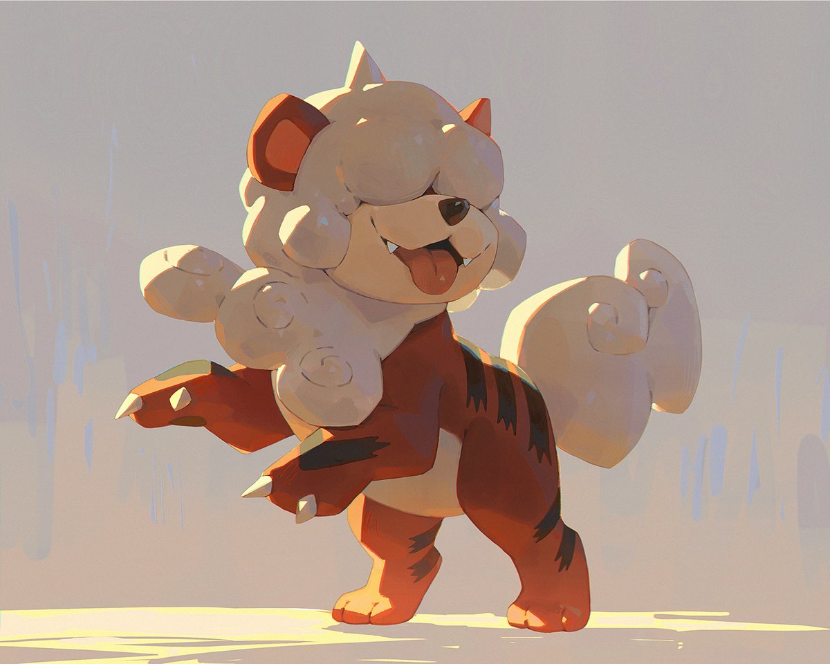 Hisuian Growlithe reminds me a bit of a dog I had when I was little :')