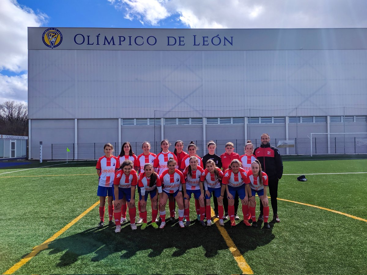 La camiseta de la Gimnástica Medinse visita de nuevo tierras Leonesas, gracias al equipo Femenino Crealia, al final un empate muy sufrido y al borde del final. Olímpico León 1- Femenino Crealia 1.