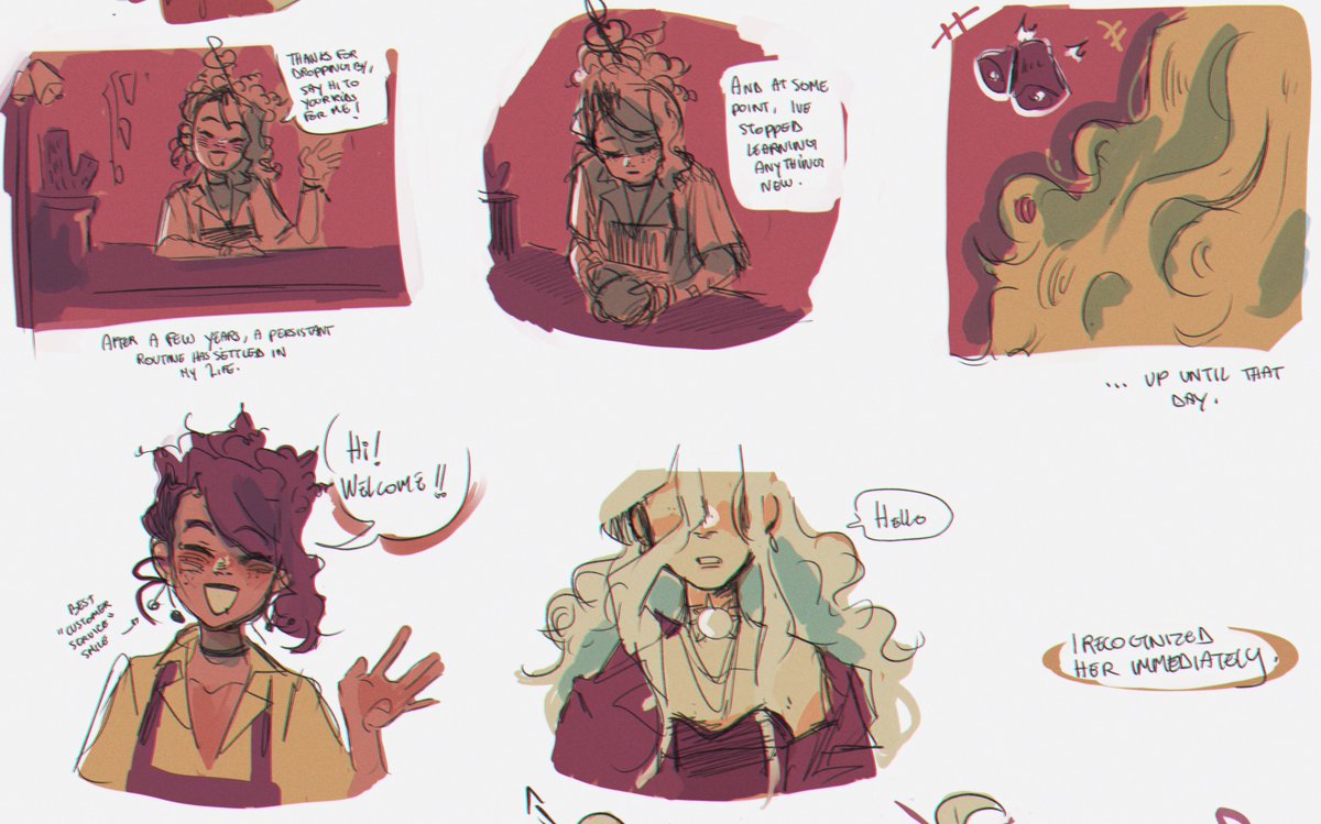 one day ill draw them decently but for now have a messy comic 