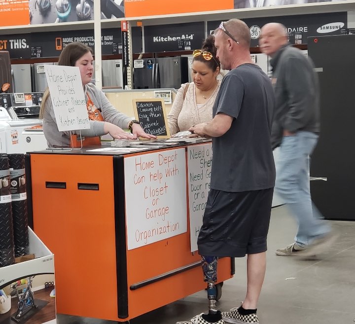 Morgan is doing a really great job with explaining the benefits of Cabinet Makeover. Come see Morgan and we can get you into a new kitchen with minimum down time! <a href="/JOakleyTHD/">Jess Oakley</a> <a href="/JohnnyTBush/">john</a>