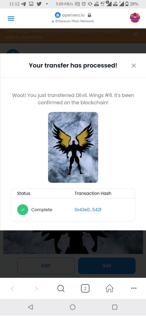 ArtExpress_NFts's tweet photo. Proof of giving away my first Free NFT Giveaways- #1
@Chill2am 
@ArtExpress_NFts #DEvILWings #8
#Giveaways #NFTGiveaways #NFTdrop #nftproof https://t.co/Gv9HKGHEu6