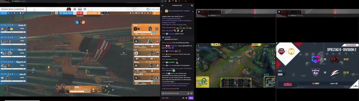 ValravnEsport's tweet photo. [#R6LAN &amp; #StraussPrimeLeague &amp; #ESLMby99DMG]

Show us how you're watching the golden ValRavn Sunday? 💪🔥

#CSGO @1HPde @rcadia_official @99DAMAGEde @PrimeLeague @UbisoftDE @SECRET_POWDER https://t.co/3CXpSmzneU