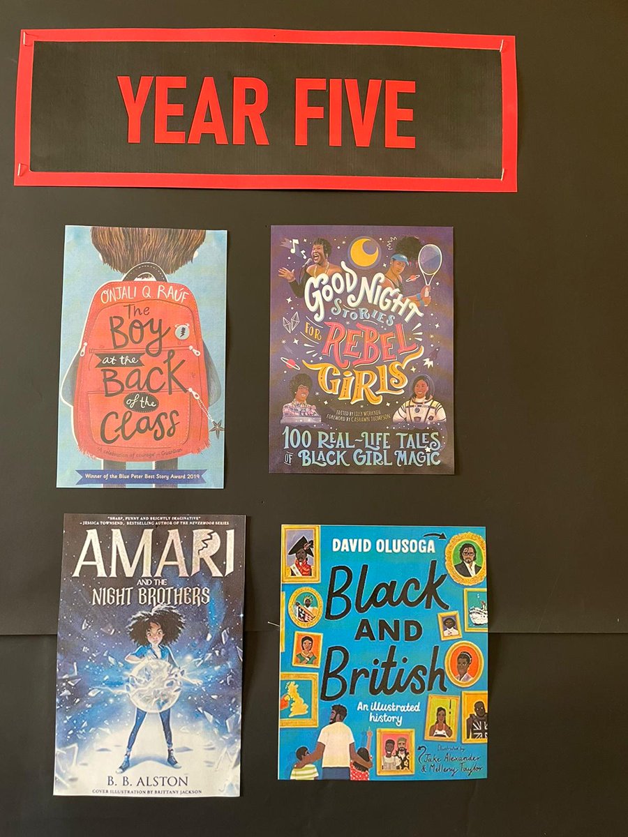 Breaking News! Our Year 5 children have spoken! These are their current favourite books that they are enjoying in their book corners! Have you read any of these inspiring texts? @OnjaliRauf @bb_alston @DavidOlusoga @rebelgirlsbook @efavilli