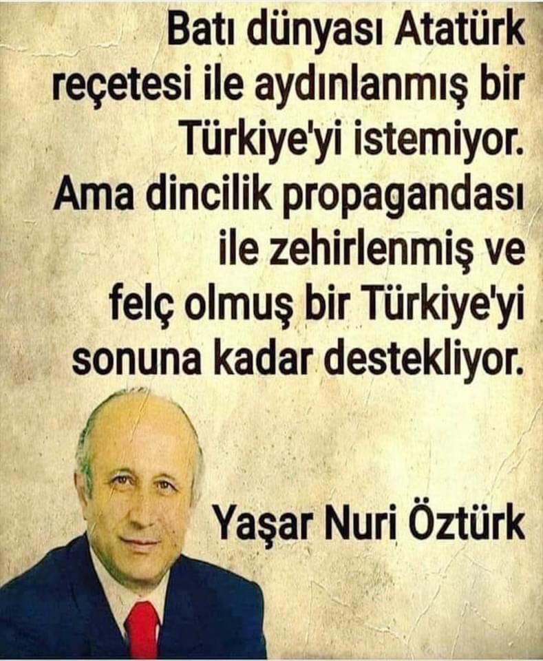 Merve335S's tweet photo. Yaşar Nuri Öztürk ! https://t.co/hVPALQ8RMf
