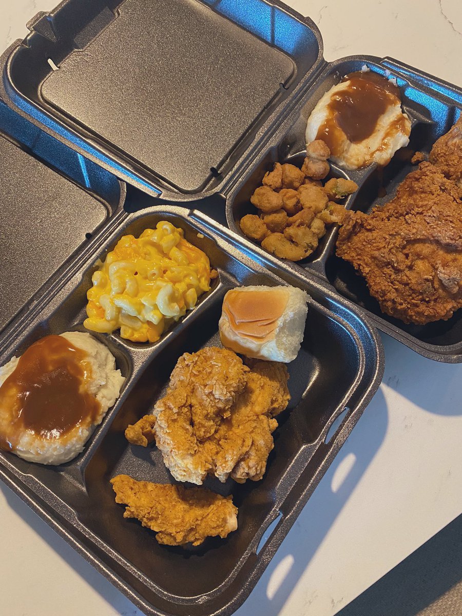 blissofmcbritt's tweet photo. Southerners do Sundays the best…church service, followed by a hot plate from the local market, and then a nap. https://t.co/Y70pFUbBE8