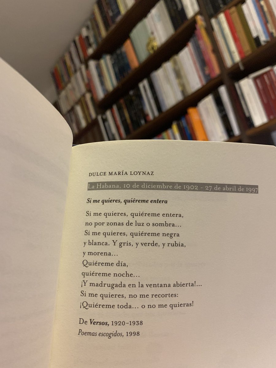 maria_mimia's tweet photo. Este es uno de lo poemas más conocidos en Cuba. Guarda una gran verdad: si te quieren, ¡que te quieran entera o que no te quieran! https://t.co/0Z8wV5eAxr