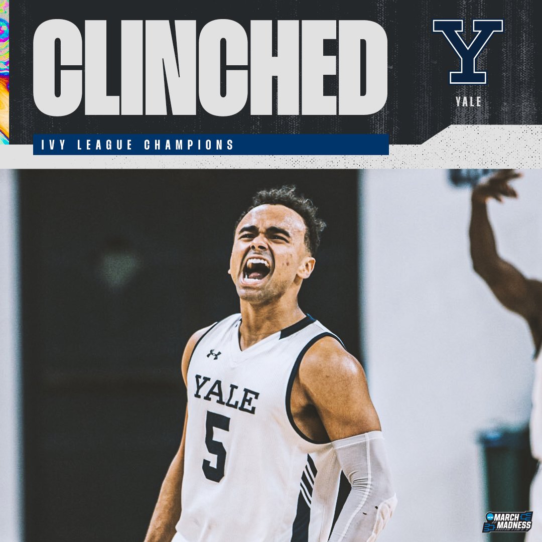 MarchMadnessMBB's tweet image. THIS. IS. YALE 🐶

@YaleMBasketball is heading to the Big Dance! #MarchMadness