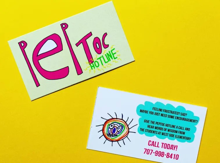 MissionWV's tweet photo. Press 3 for a pep talk from kindergartners.  To add a little extra joy to your day, dial up the PepToc Hotline at 707-998-8410.

#inspiration #peptoc #joy #imagination #love #creativity #resourcefulness #feelgood #bethegood https://t.co/y4e9njlw23