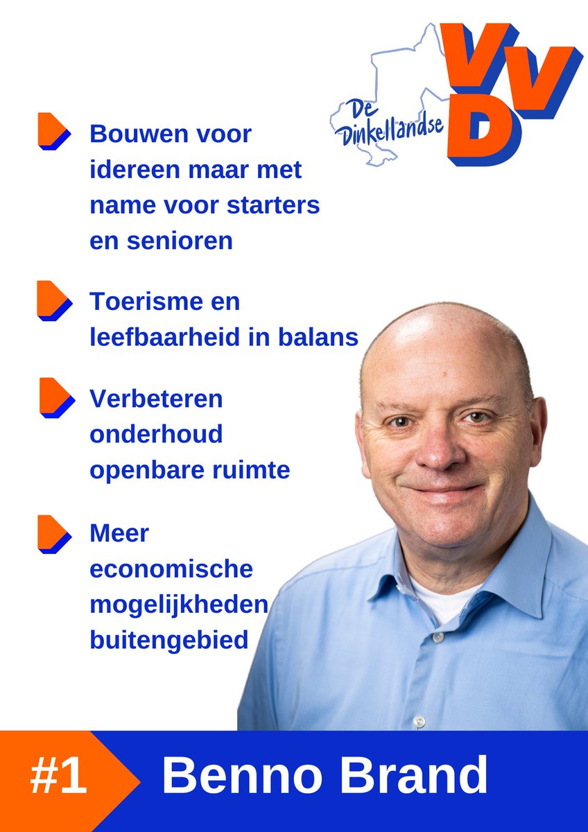 VVDDinkelland's tweet photo. Even voorstellen: Benno Brand, onze nr. 1 op de lijst uit Weerselo. #vvd https://t.co/JGuo7Hb5lG