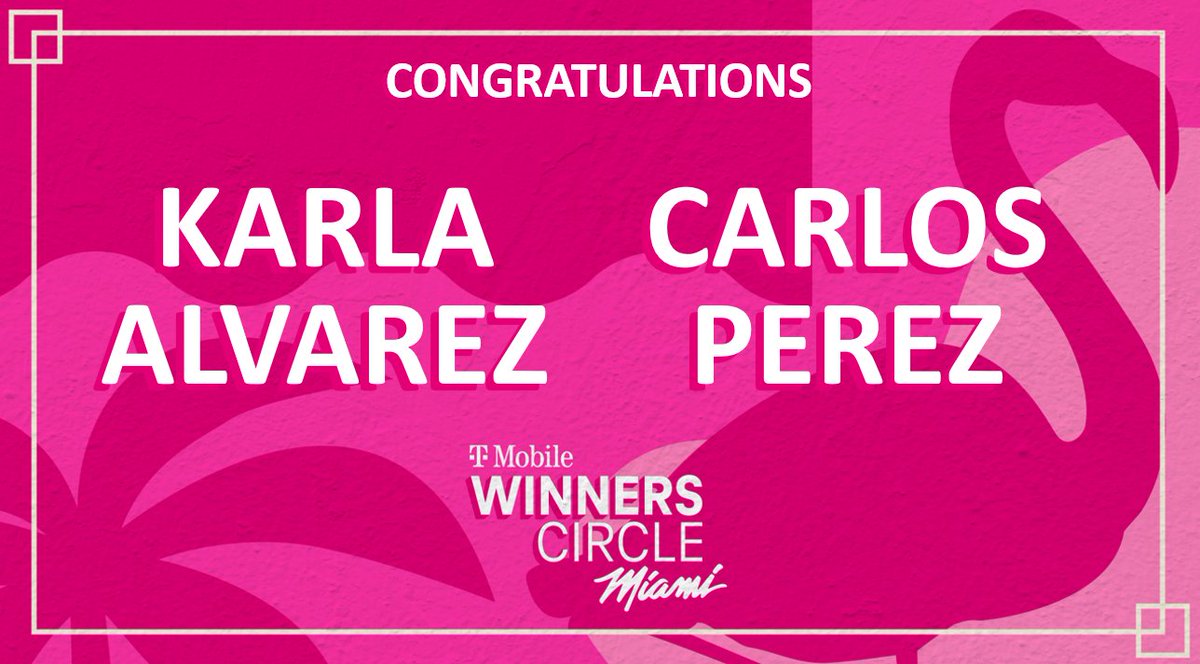Your hard work paid off and you got what you deserved!!! Thank you for always putting in the work and wanting to be the best at everything you do!!  Enjoy your time in Miami!
<a href="/MGNTAKARLA/">Karla Alvarez</a>