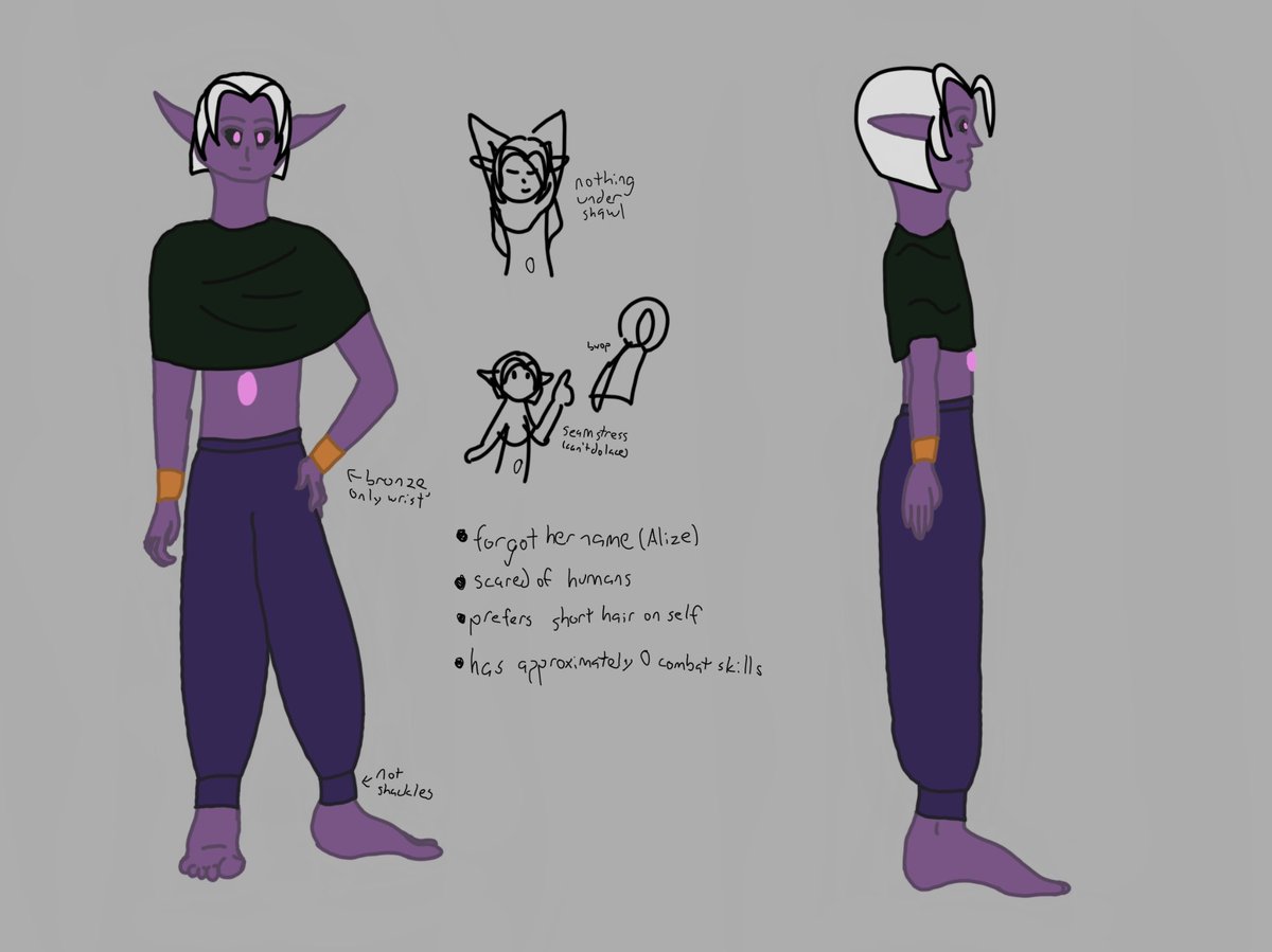 KitalphaHart's tweet photo. Livestream is over, here is Alize, the #djinnsona i made. Was fun to draw (and color) for a bit https://t.co/2nCewq68LK