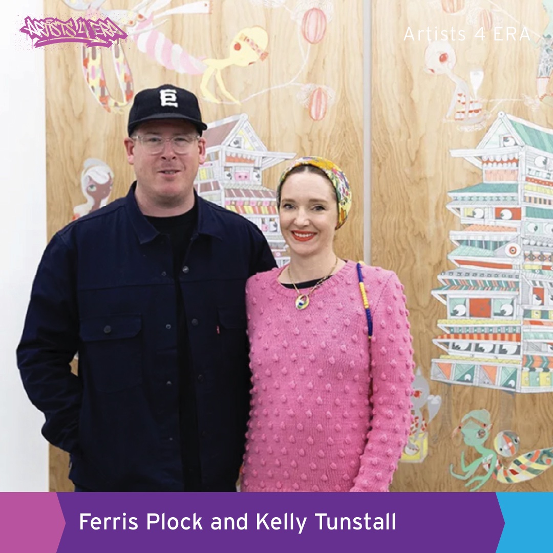 Artists Kelly <a href="/Tunstall/">kelly tunstall</a> &amp; <a href="/ferrisplock/">Ferris Plock</a>'s collective and individual work can be found at kefeinc.com. Join us at our 03.20 #Artists4ERA fundraiser where we'll be auctioning off dinner with Tunstall &amp; Plock at A16. DM us for details! Thx to <a href="/Ctr4cmnground/">Center for Common Ground</a> for hosting.