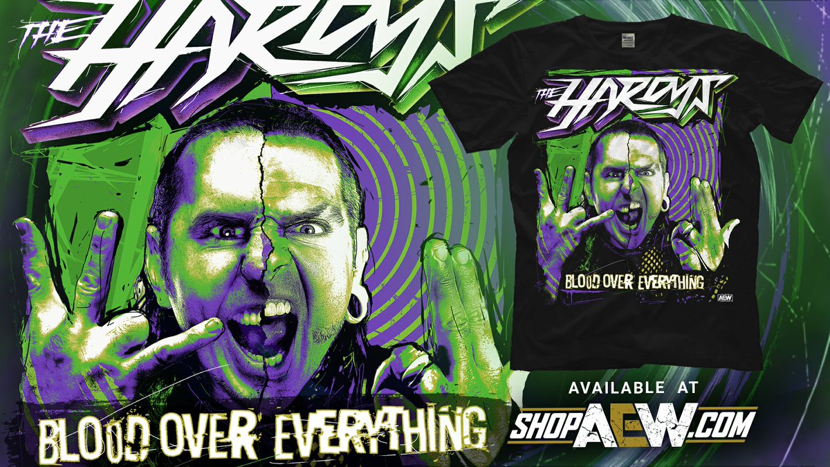 NEW ARRIVAL: The Hardys - 'Blood Over Everything' | Now Available At ShopAEW.com/New-Arrivals @JeffHardyBrand @MattHardyBrand #TheHardys #AEW
