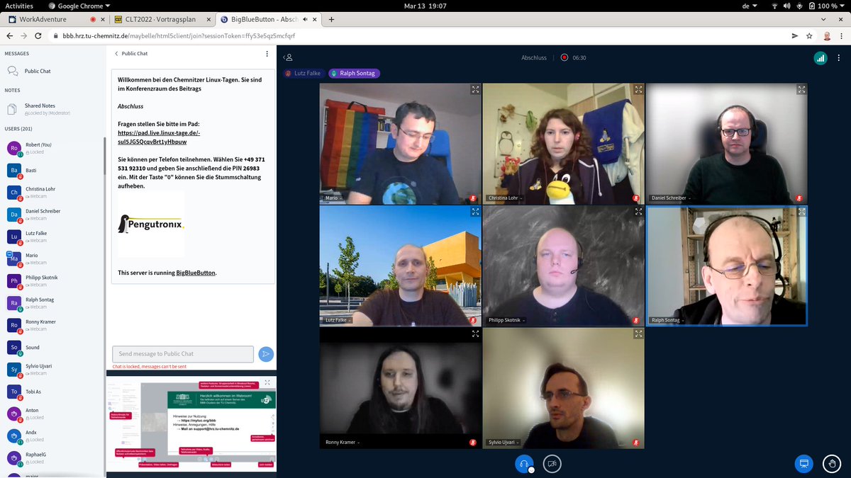 pengutronix's tweet image. Danke an das ganze Team der @clt_news für eine weitere tolle Veranstaltung! Ihr seid die Besten! #CLT2022