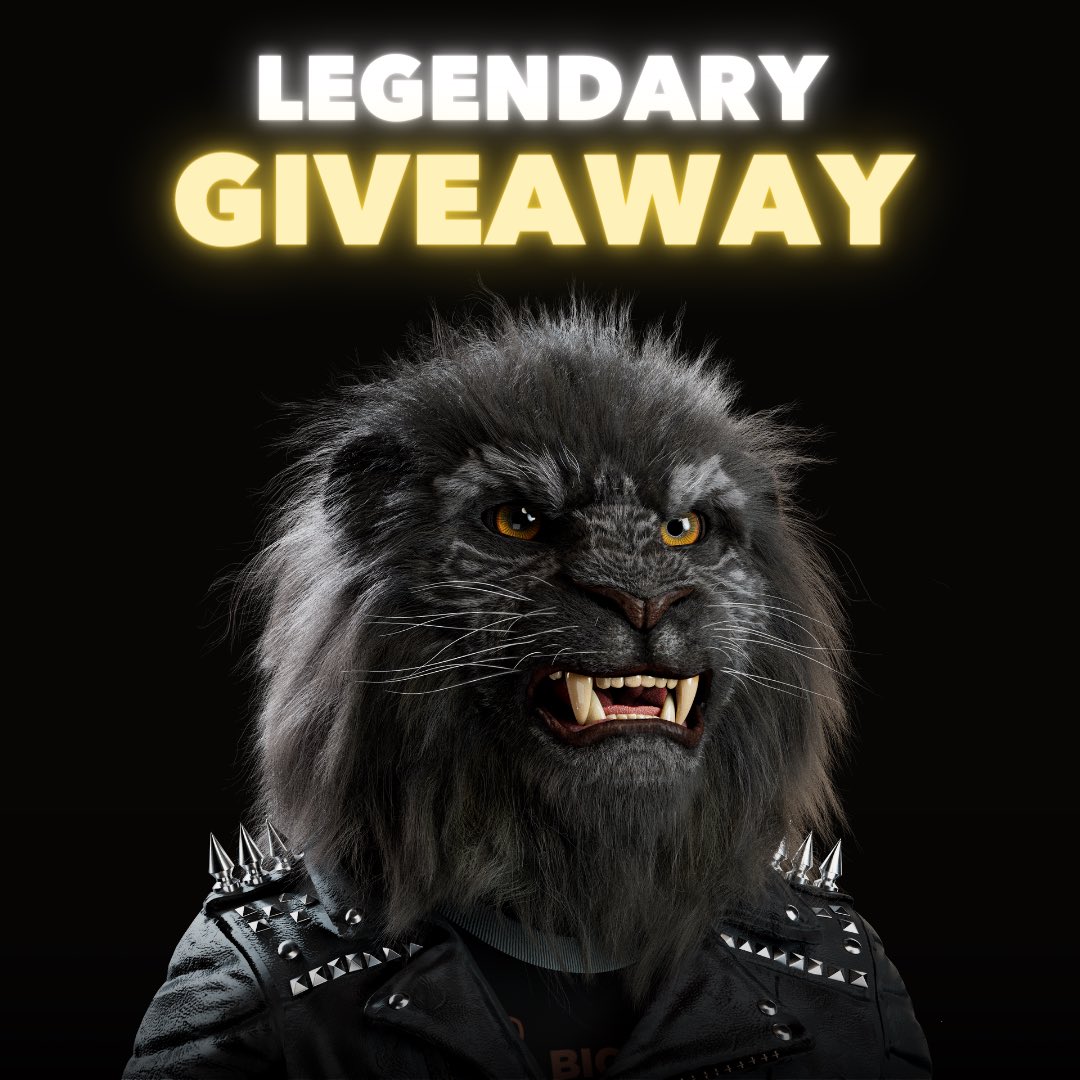 BIG CATS GIVEAWAY🎁

We're giving away 1 Legendary Big Cats, Big Cats NFTs, &amp; ETH to many holders!

All you have to do is:

✅Buy Big Cats off the floor
✅Delist
✅Join our Discord
✅Tag 3 friends who also want to win.

Good luck!

#NFTGiveaway #NFTCommunity #nftdrops #bigcatsnft