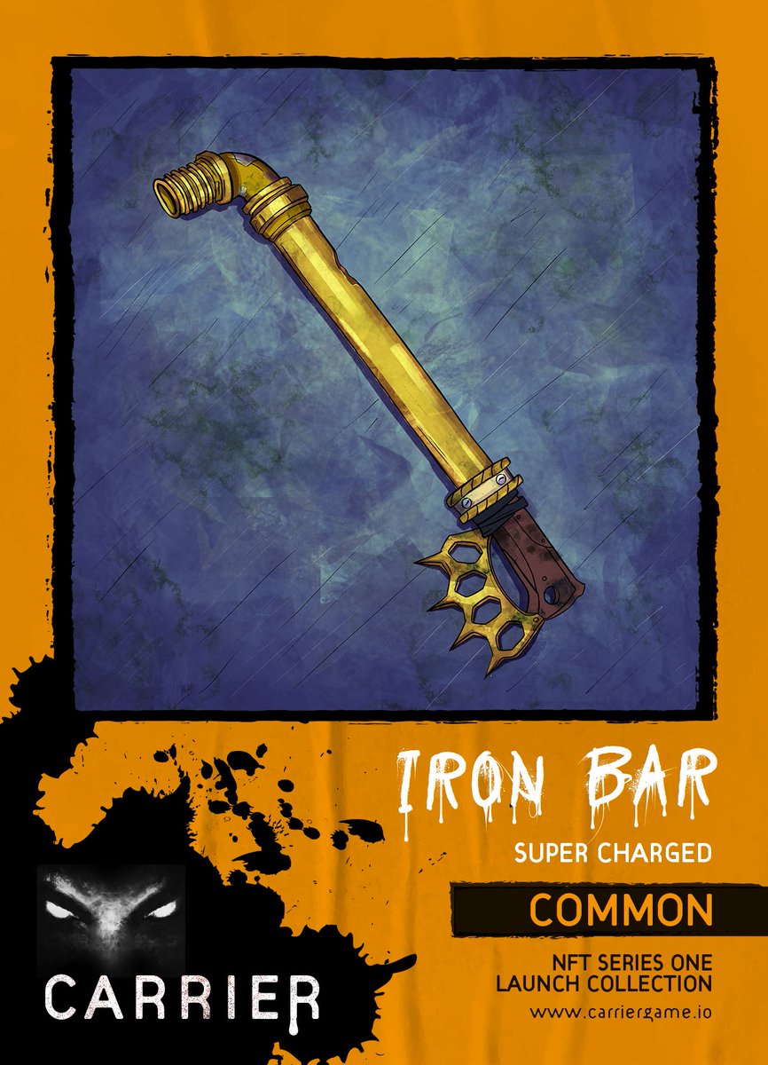Carriersurvivor's tweet photo. I have always been a fan of the classics. In this case it's the IRON BAR, which proves to be highly successful when taking down zombies 🧟🧟‍♂️🧟‍♀️

@CarrierGameNFT 

#sayonarazombies #carriergamenft #unboredzombies  #CGS https://t.co/CPoP5lkkHk