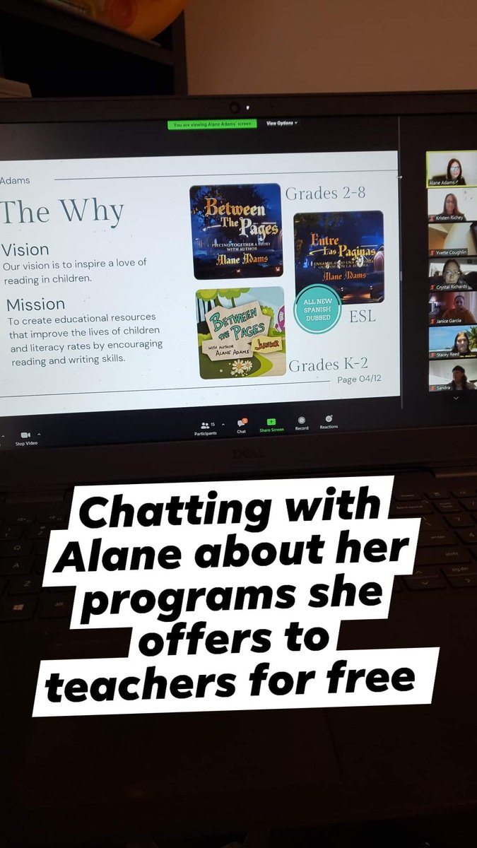 KRich312's tweet image. Oh just a Sunday chatting with @AlaneAdamsBooks about how awesome #BetweenThePages is and how we can spread it to more teachers. 
Ask me how!
